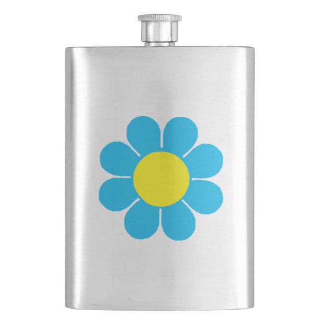 Flower Power Hip Flask (Front)