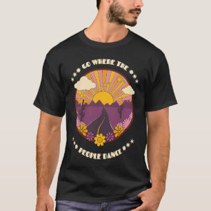 Flower Power Hippies 60s 70s 80s Theme Party Costu T-Shirt
