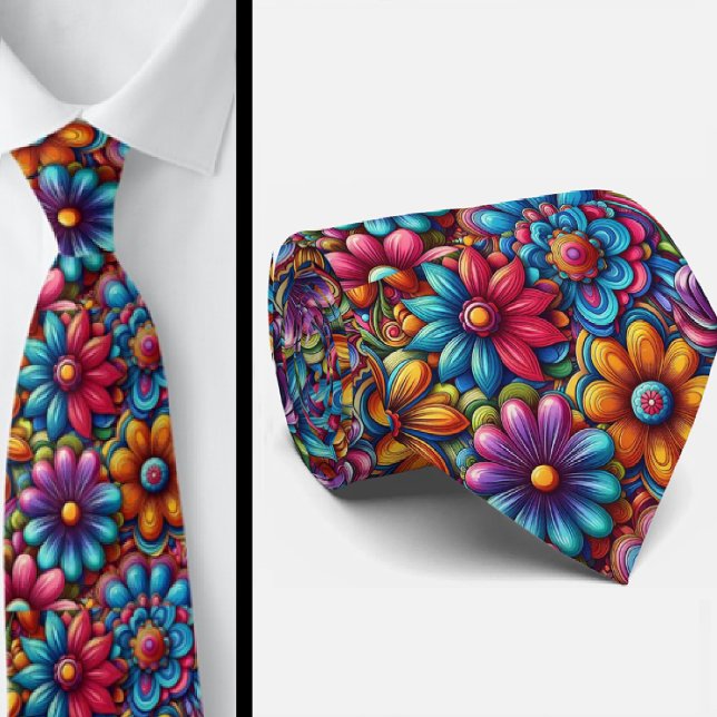 Flower Power Hippy Neck Tie (Creator Uploaded)