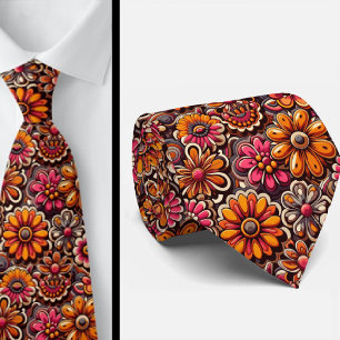 Flower Power Hippy Neck Tie