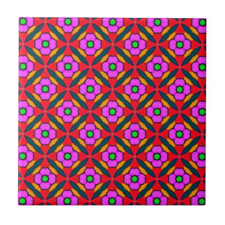 Flower Power in Pink Design Tile
