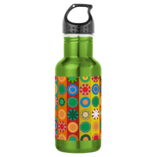 Flower Power in Rows 532 Ml Water Bottle