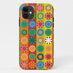 Flower Power in Rows Case-Mate iPhone Case