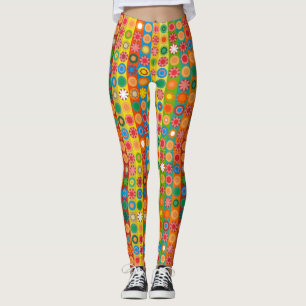 Flower Power in Rows Leggings
