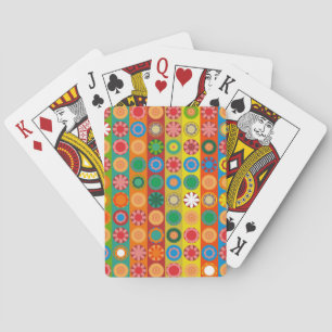 Flower Power in Rows Playing Cards