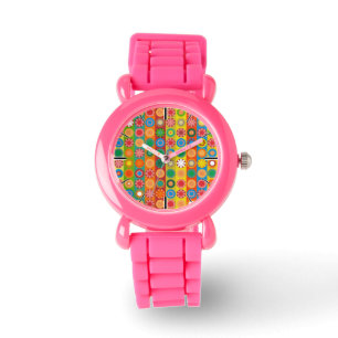 Flower Power in Rows Watch