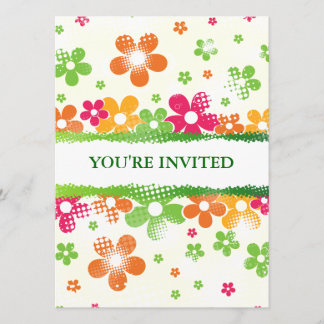 Flower Power invitation