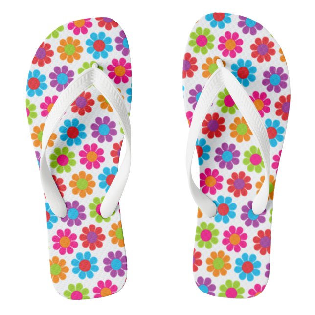 Flower Power Jandals (Footbed)