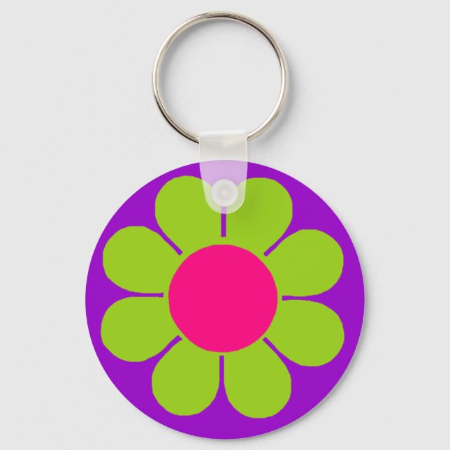 Flower Power Key Ring (Front)