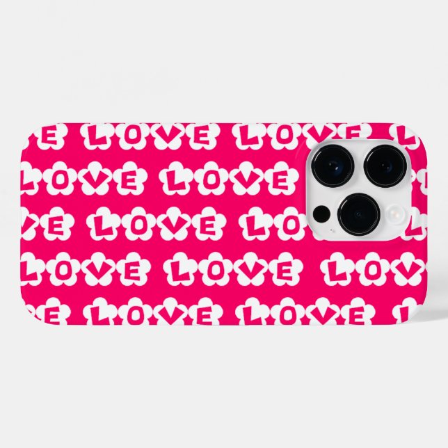 Flower Power LOVE Case-Mate iPhone Case (Back (Horizontal))