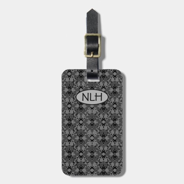 Flower Power Luggage Tag (Front Vertical)