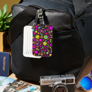Flower Power Luggage Tag