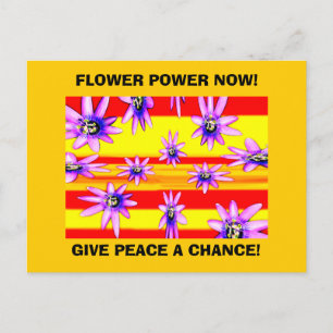 FLOWER POWER NOW! POSTCARD
