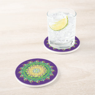 Flower Power of Life / Blume des Lebens Coaster