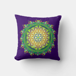Flower Power of Life / Blume des Lebens Cushion