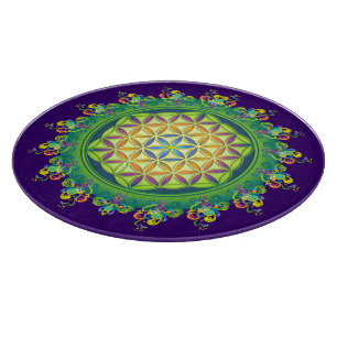 Flower Power of Life / Blume des Lebens Cutting Board