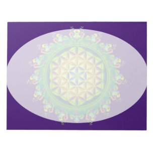 Flower Power of Life / Blume des Lebens Notepad