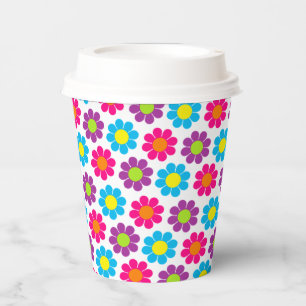 Flower Power Paper Cups