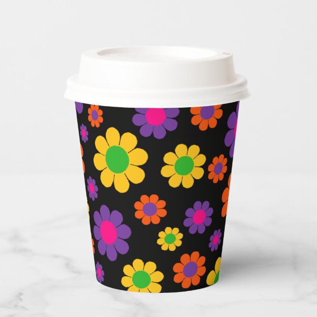 Flower Power Paper Cups (Front)