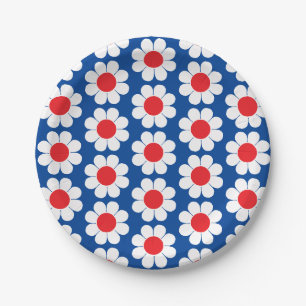 Flower Power Paper Plate
