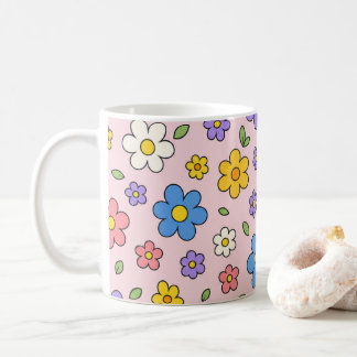 Flower Power Pattern Coffee Mug