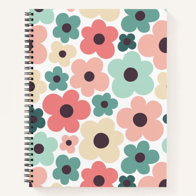 Flower Power Pattern Notebook (Front)