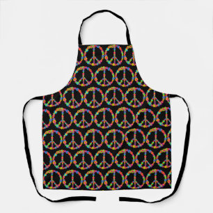 Flower Power Peace Apron