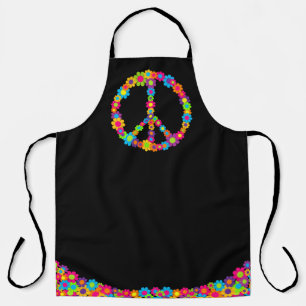 Flower Power Peace Apron