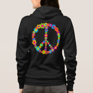 Flower Power Peace Hoodie