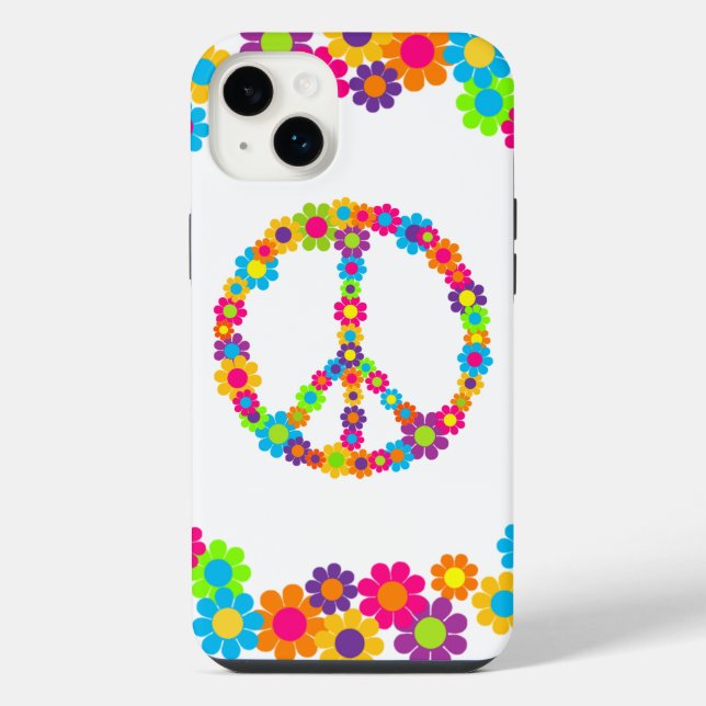 Flower Power Peace iPhone Case (Back)