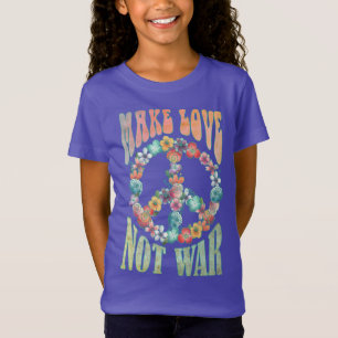 Flower Power Peace - Make Love Not War 3 T-Shirt