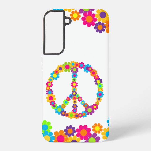 Flower Power Peace Samsung Galaxy S22+ Case (Back)