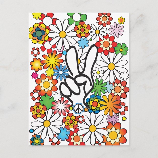 Flower Power Postcard (Front)