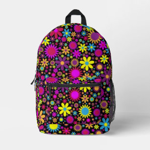 Flower Power Printed Backpack