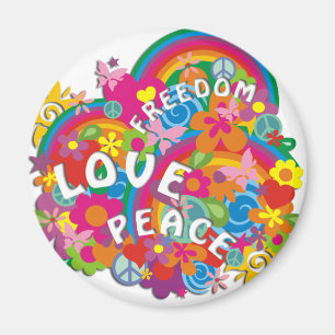 Flower Power Rainbow Magnet