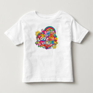 Flower Power Rainbow Toddler T-Shirt