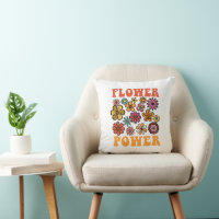 Flower Power Retro Floral Vintage Yellow Orange