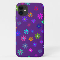 Flower Power Shower - coloured pattern 1