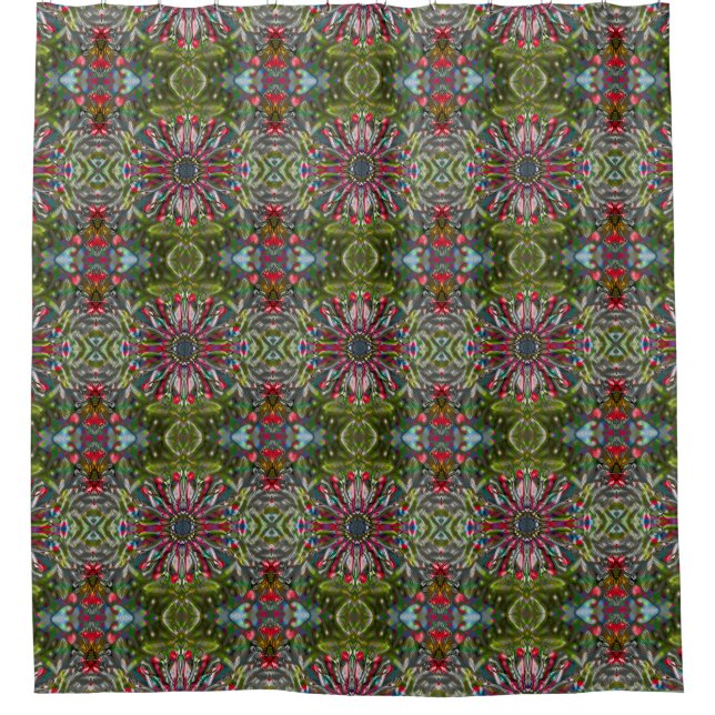 Flower Power Shower Curtain (Front)
