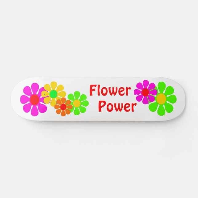 Flower Power Skateboard (Horz)