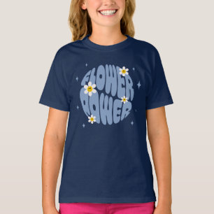 Flower Power Slogan T-Shirt