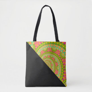 Flower Power Spiral SUNNY Tote Bag