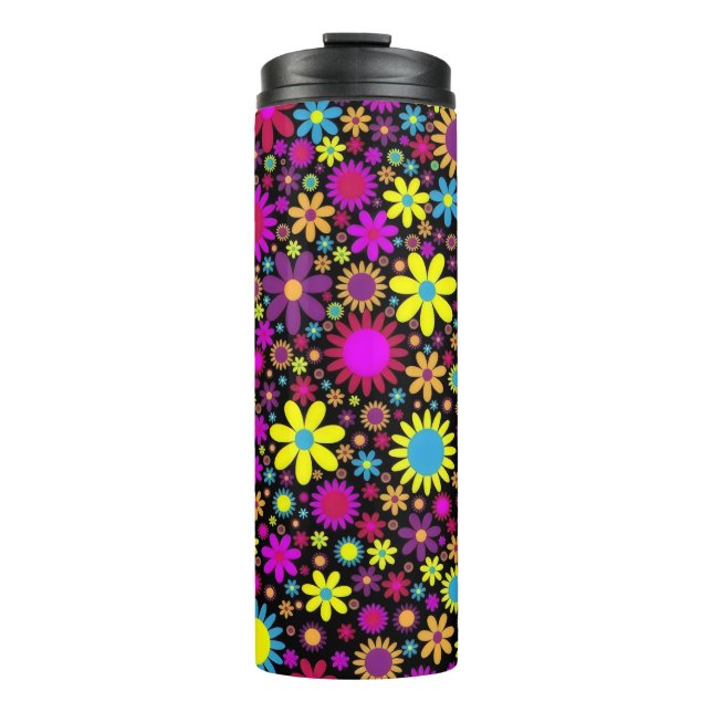Flower Power Thermal Tumbler (Front)