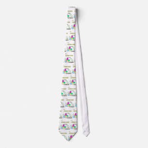 Flower Power Tiled Tie