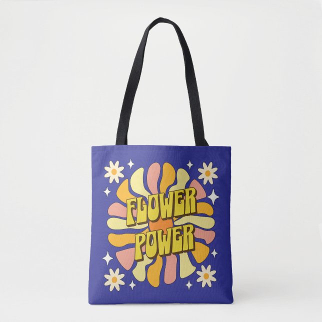 Flower Power Tote Bag (Front)