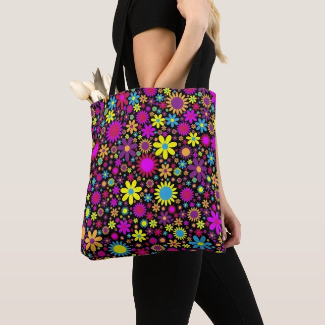 Flower Power Tote Bag (Close Up)