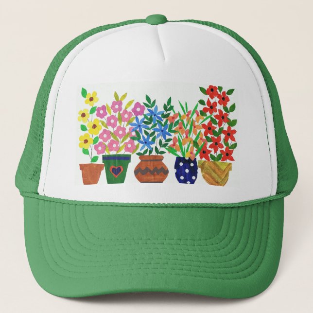 'Flower Power' Trucker Hat (Front)