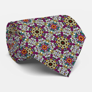 Flower Power V Neck Tie