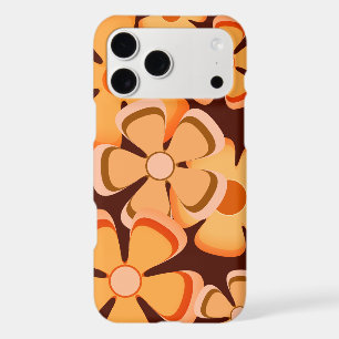Flower Power - Vintage 70's Retro Orange And Brown