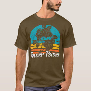 Flower Power Vintage Florist Retro Gardener T-Shirt